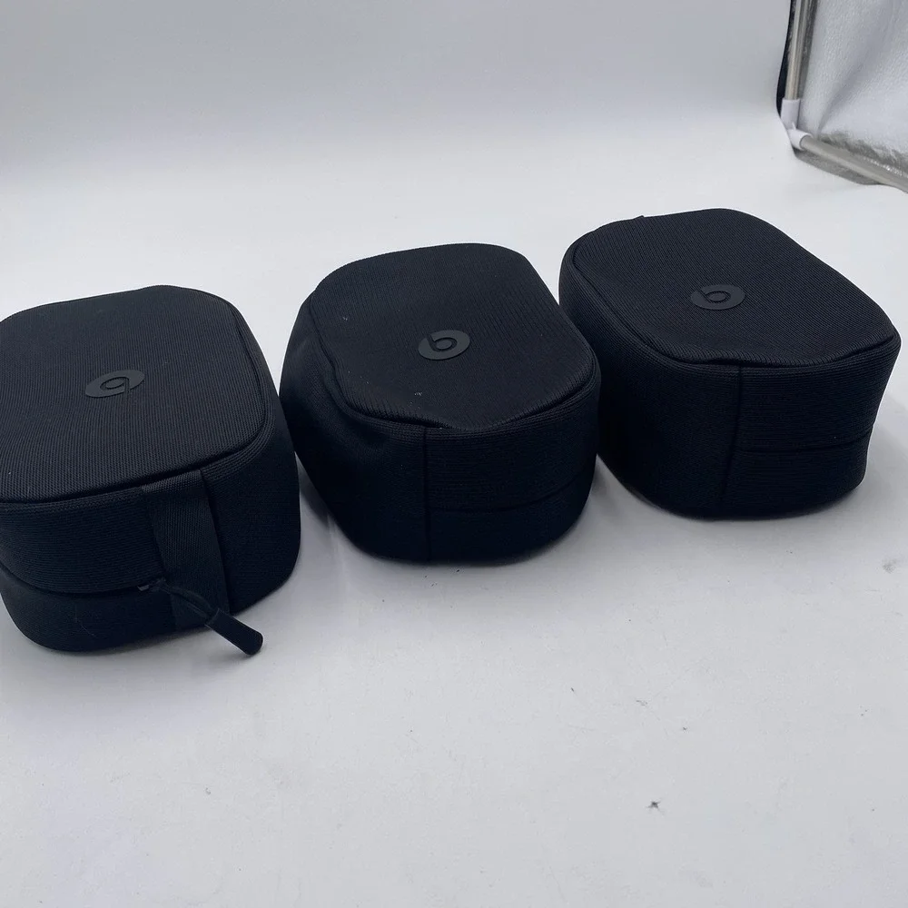 Lot 3 OEM Beats Studio Pro Wireless Headphones Replacement Zip Travel Case Only